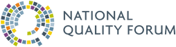 National Quality Forum logo with tagline: Driving measurable health improvements together